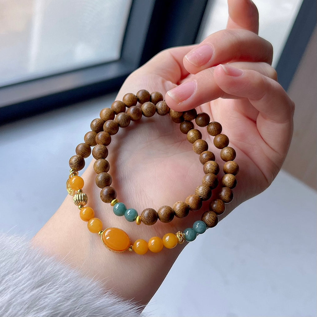 Natural Kalimantan Agarwood Bracelet #002
