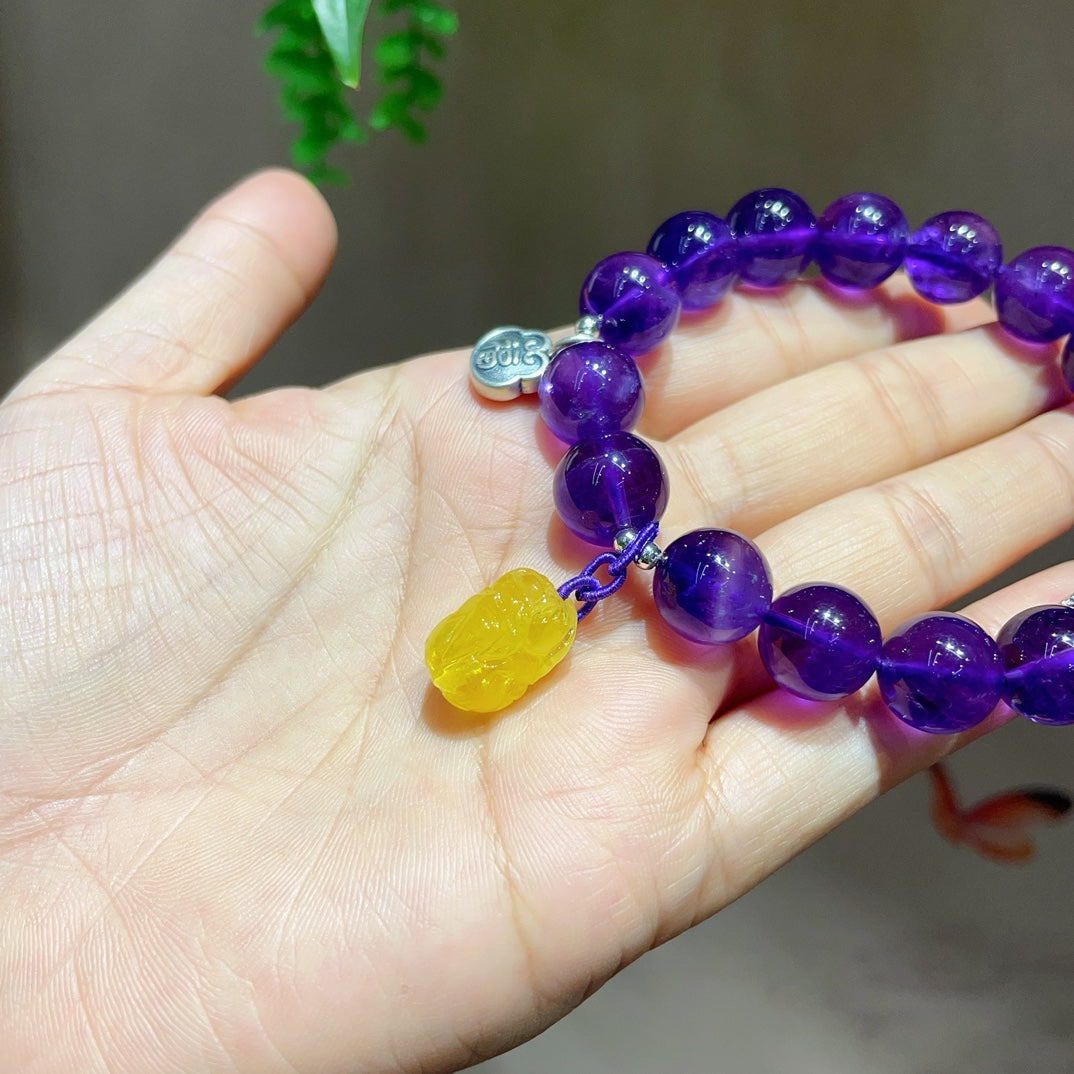 Natural Amethyst Bracelet #025