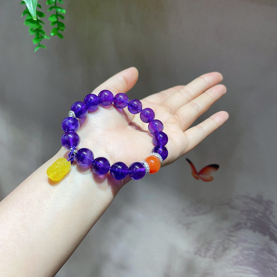 Natural Amethyst Bracelet #025