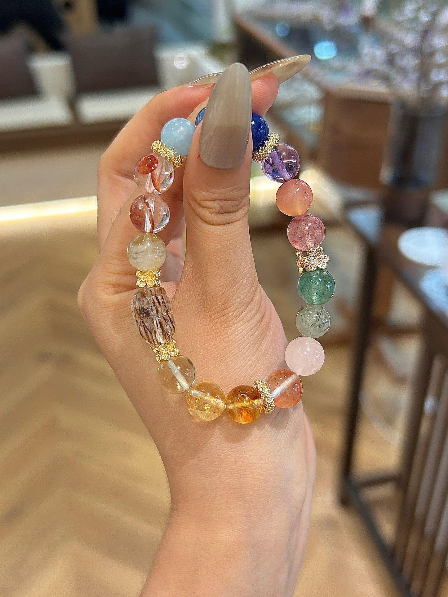 Colorful Crystal Pixiu Bracelet #026