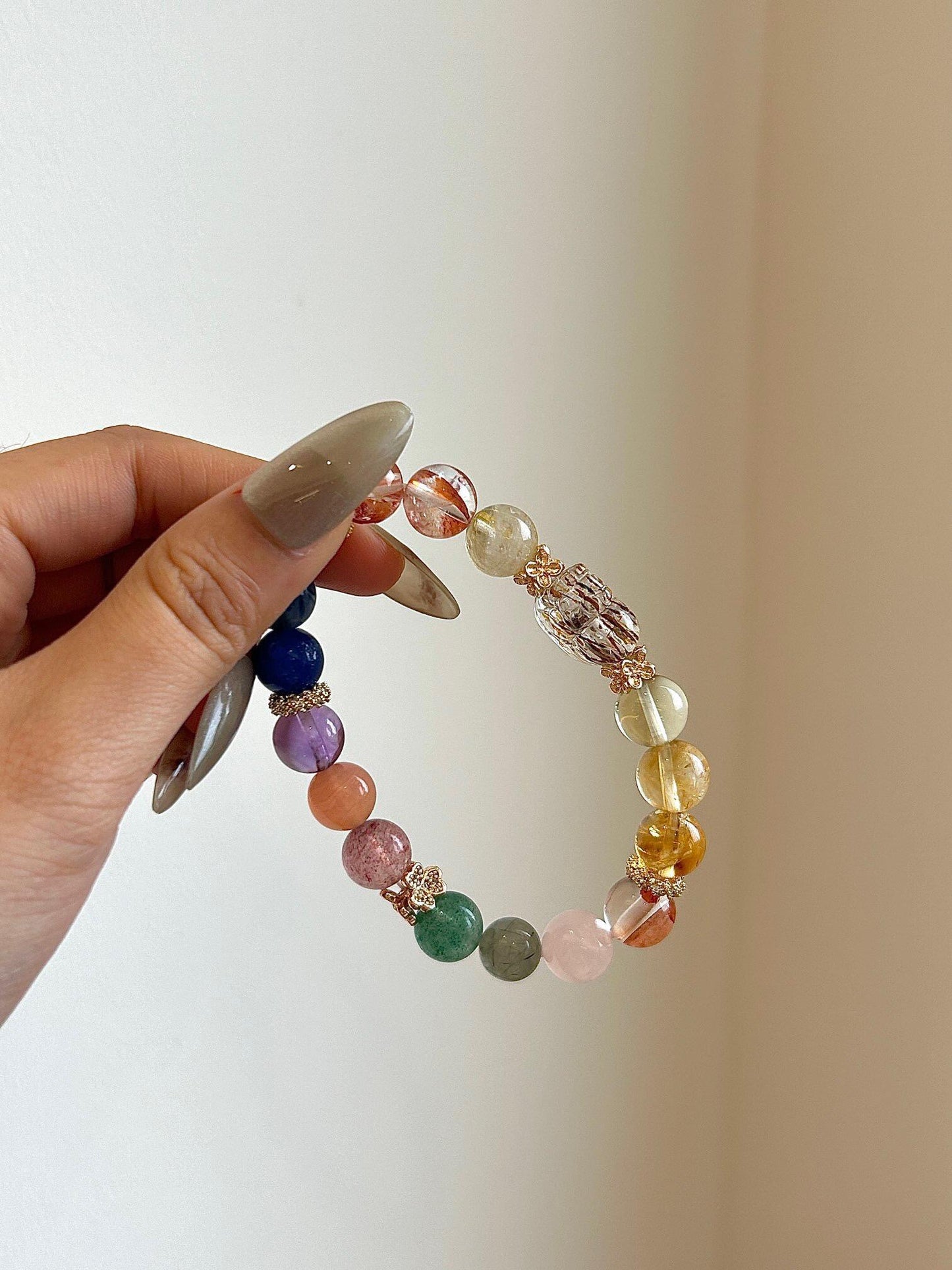 Colorful Crystal Pixiu Bracelet #026