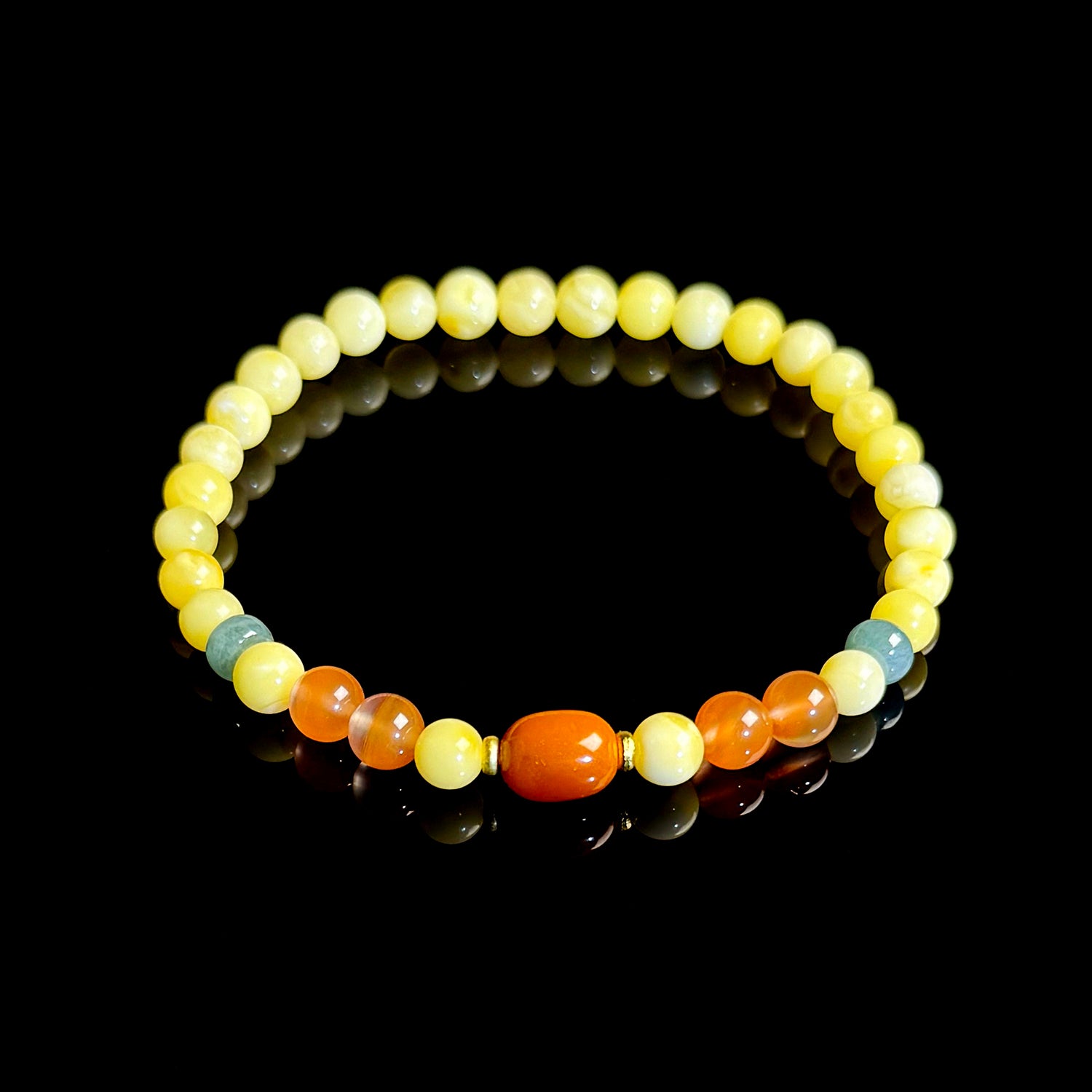 Natural beeswax bracelet #005