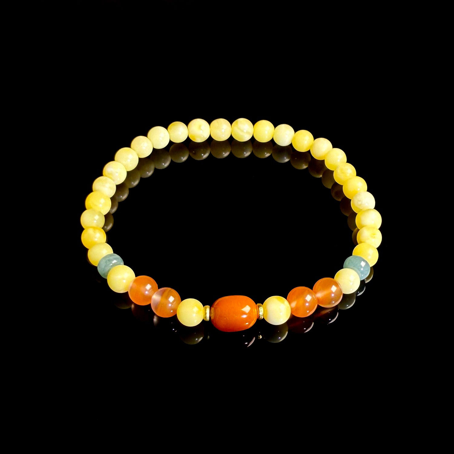 Natural beeswax bracelet #005