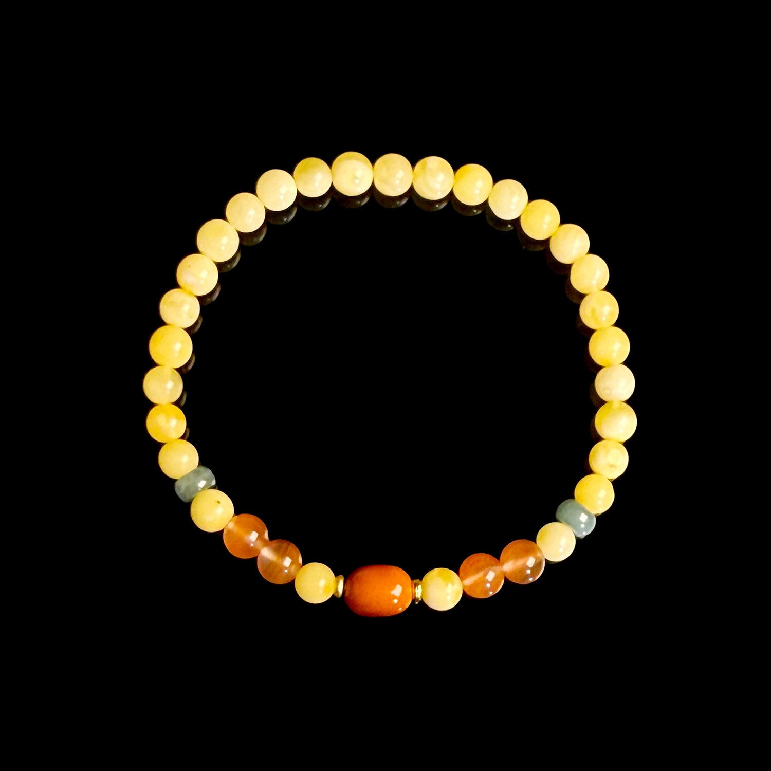 Natural beeswax bracelet #005