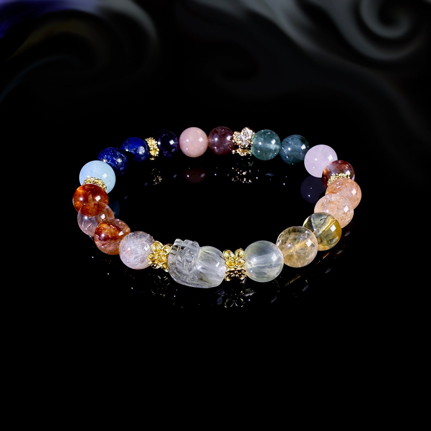 Colorful Crystal Pixiu Bracelet #026