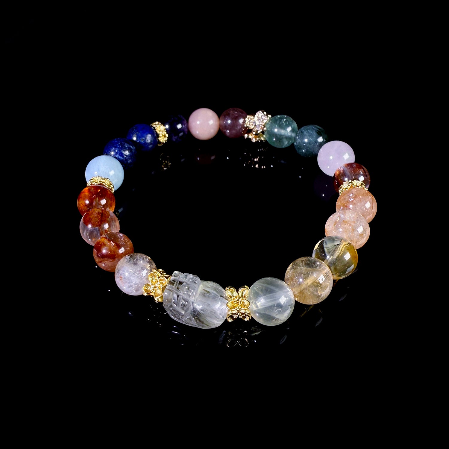 Colorful Crystal Pixiu Bracelet #026