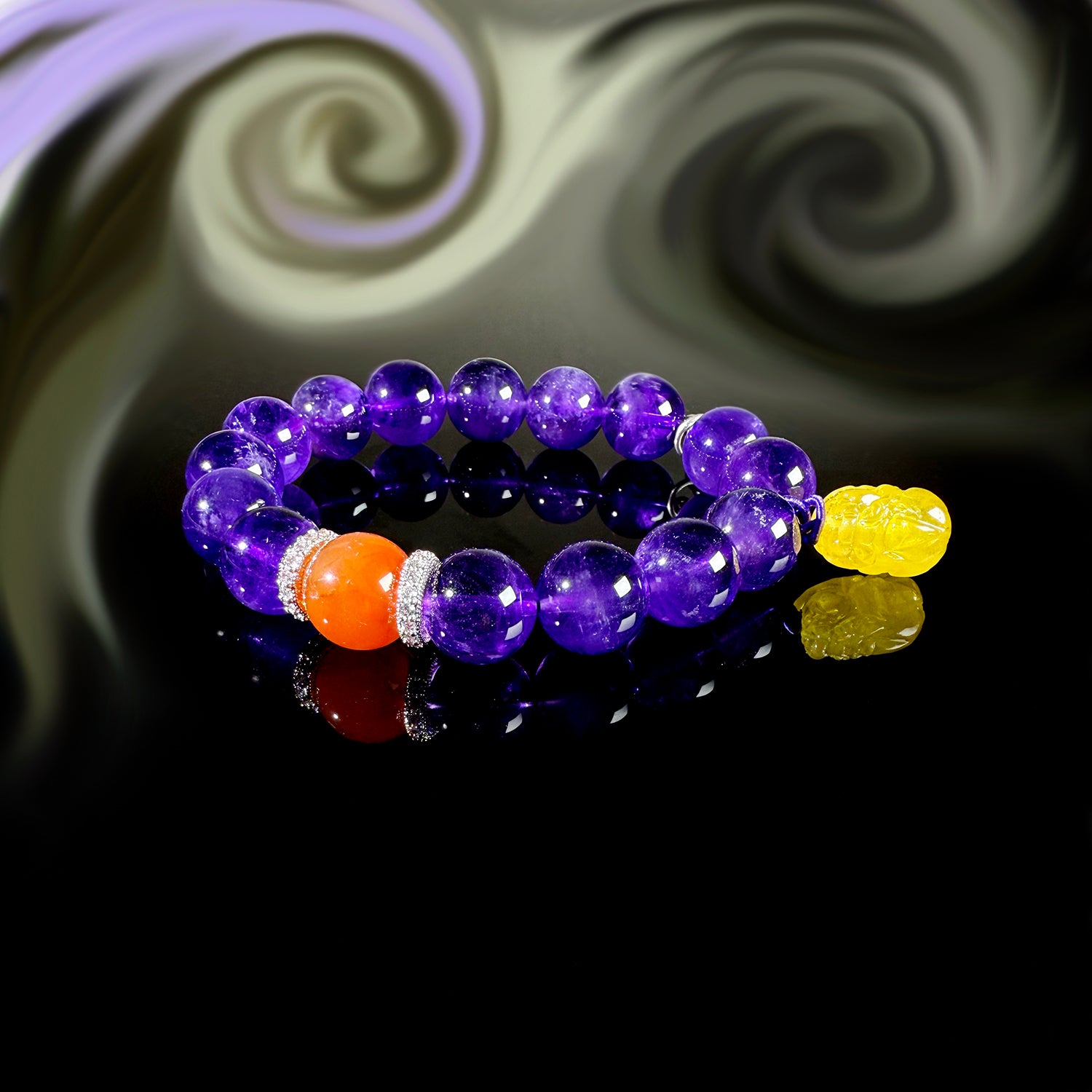 Natural Amethyst Bracelet #025