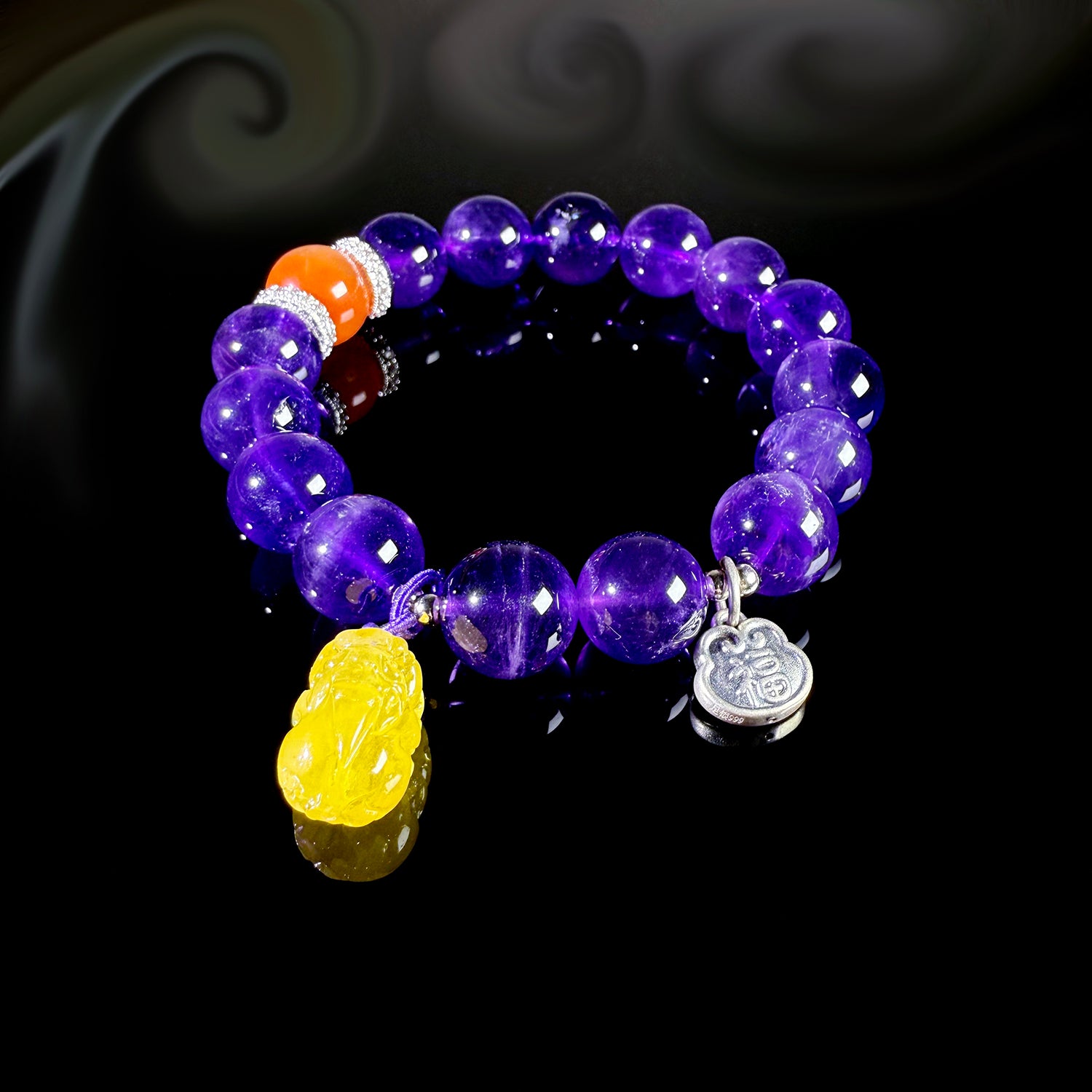 Natural Amethyst Bracelet #025