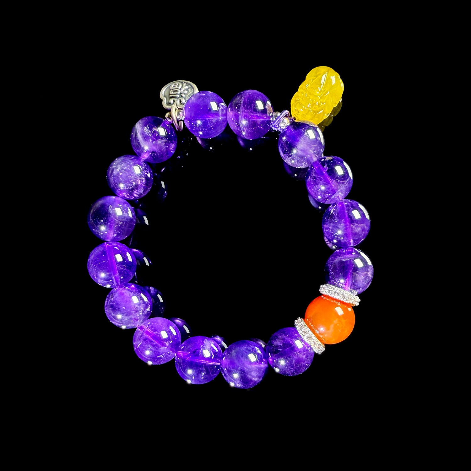 Natural Amethyst Bracelet #025