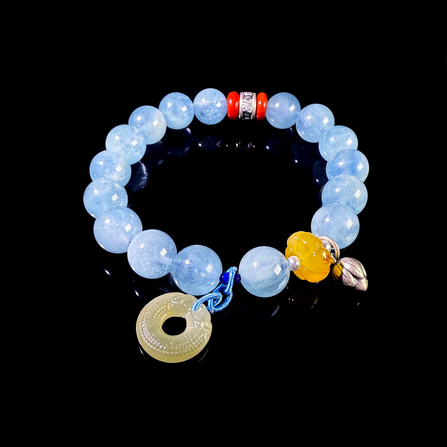 Natural Sea Blue Treasure Bracelet #024