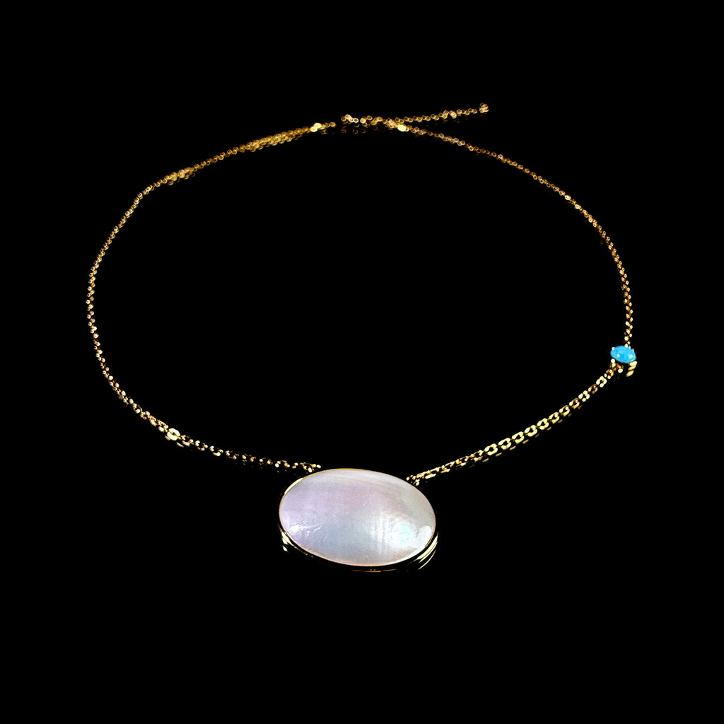 Natural Shell Collarbone Chain Necklace #010