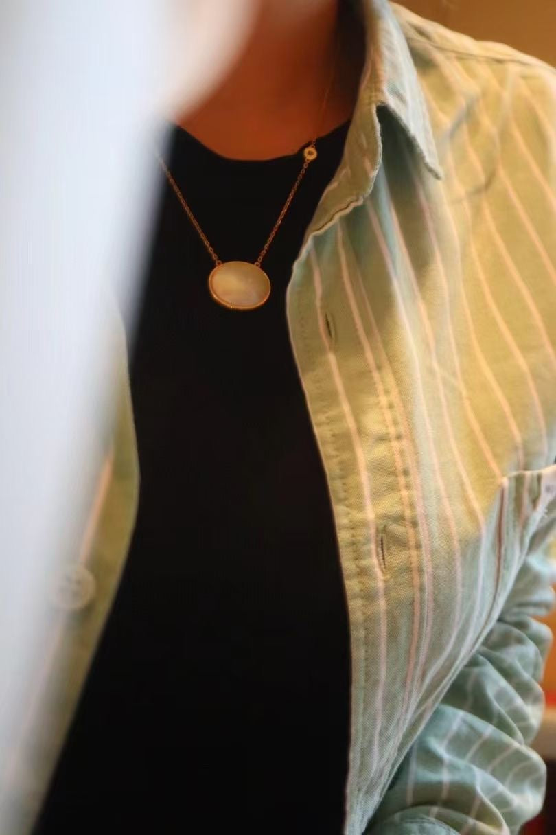 Natural Shell Collarbone Chain Necklace #010